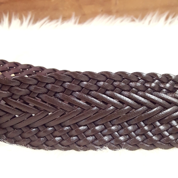 CHICO'S Brown Woven Leather Belt - Picture 7 of 7